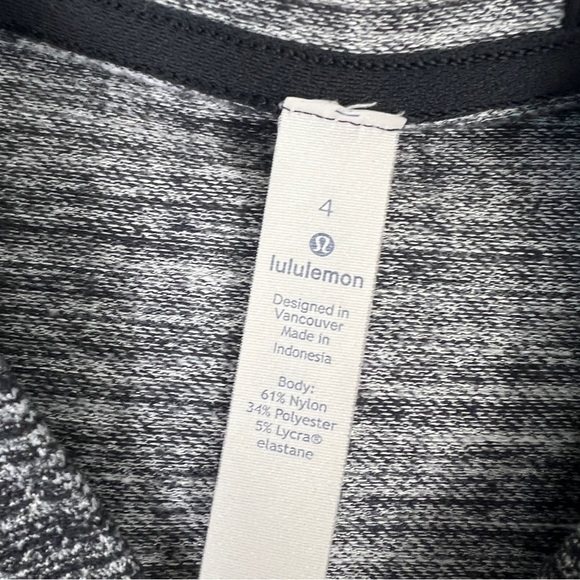 Lululemon Extra Mile Hoodie, Ringspun Denim Black White 4 – Rulu, Ruffle, Runner - Picture 11 of 13